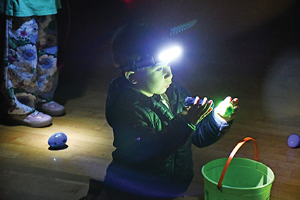 25th annual Flashlight Egg Hunt draws 100+