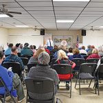Town takes budget message on the road