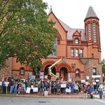 No Kings Vote Early draws marchers from Fairhaven to NB